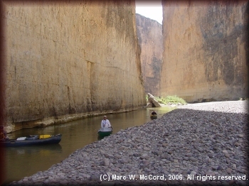 The often narrow walls of the canyon
