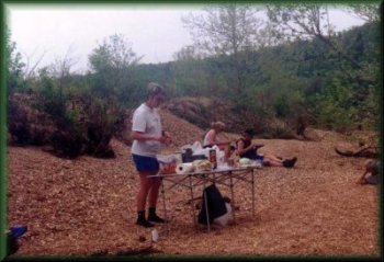 Winn Becton Group on the Buffalo National River, April, 2001