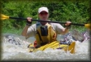 Kathy on the Kiamichi River, Oklahoma