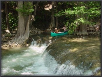 Lydia Perez Group on the Guadalupe River, May, 2002