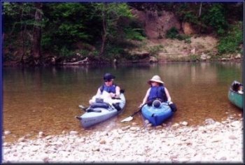 Terri watches Fraser Border initialize his GPS
