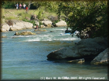 Approaching Cottonseed Rapid - a boat bender