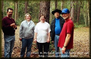 DDRC group at Village Creek, Thanksgiving, 2004
