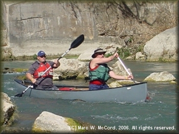 Scott Dillon (stern) and John Berry Running Cottonseed Rapid