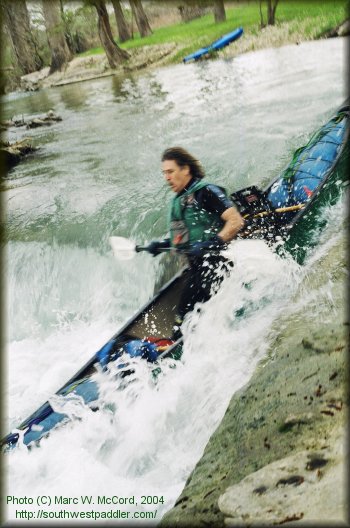 Marc running Medina Falls