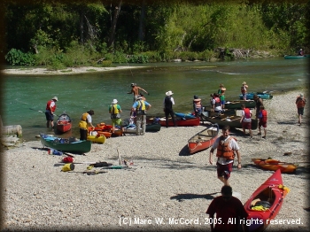 DDRC Group on the gravel bar below Cummings Dam