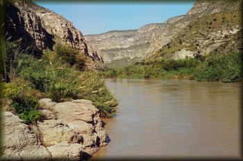 Canyon walls get smaller about 25 miles from Dryden