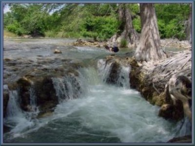 Rust Falls on the Upper Guadalupe River, 2002 Before the Flood
