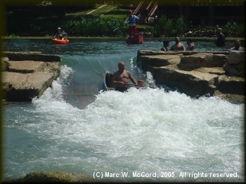 Zoltan giving Stiles a bath at Rio Vista Dam