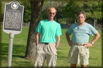 Larry Rice and Marc McCord at Goliad State Park, 2008